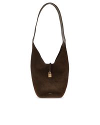 DeMellier London Brown Suede Bag 'Siena'