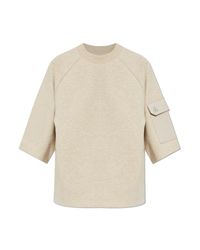 Moose Knuckles White T-Shirt "Mix Media"