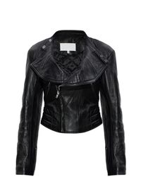 Maison Margiela Black Leather Jacket