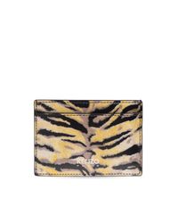 KENZO Black Leather Cardholder With Logo for men