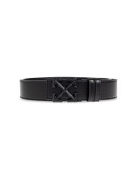 Off-White c/o Virgil Abloh Black Leather Belt for men