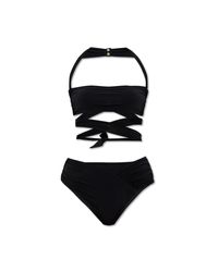 Balmain Black Two-Piece Swimsuit