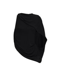 Alexander Wang Black Asymmetrical Cut Top