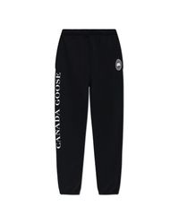 Canada Goose Black Sweatpants With Logo for men