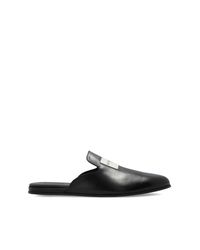 Givenchy Black Leather Slides for men