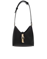 Furla Black "Iride Mini" Hobo Bag