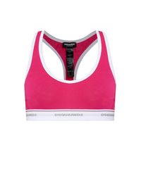 DSquared² Pink Lingerie Top With Logo
