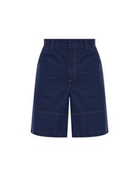 Moncler Blue Denim Shorts for men