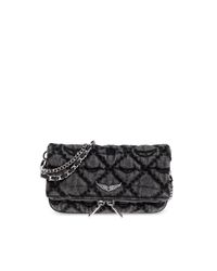 Zadig & Voltaire Black Shoulder Bag "Rock Nano"