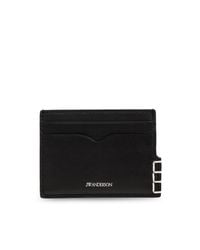 J.W. Anderson Black Leather Cardholder With Logo