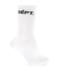 GALLERY DEPT. White Socks With Logo for men