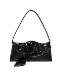 ROTATE BIRGER CHRISTENSEN Black Leather Bag