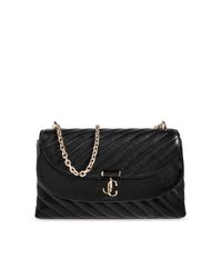 Jimmy Choo Black Shoulder Bag 'Curve'