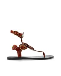 Kurt Geiger Brown Boho Butterfly Sandals