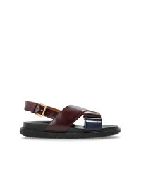 Marni White Leather Sandals