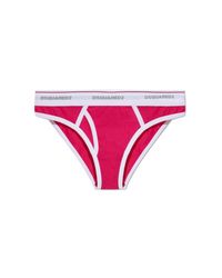 DSquared² Pink Figs With Logo