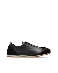 Lemaire Black Leather Sports Shoes for men