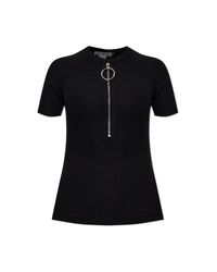 Acne Black Fitted Top