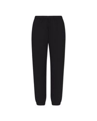 Skims Black Sweatpants With Cuffed Legs