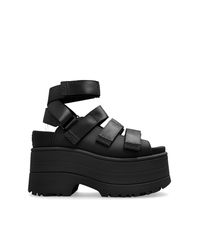 Ugg Black Platform Sandals Goldenrise
