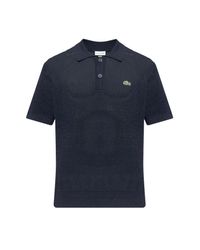 Lacoste Blue Knit Polo for men