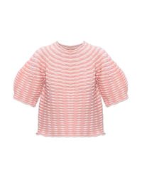 Pleats Please Issey Miyake Pink Short Top
