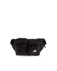 Adidas By Stella McCartney Black Fleece Bag With Embroidered Logo