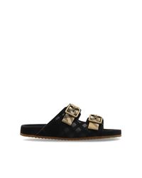 Burberry Black 'Urchin' Slides