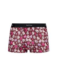Paul Smith Red Cotton Boxers With Striped Pattern for men