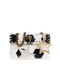 Kurt Geiger Black Leather Bag 'Kensington Footy'