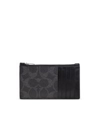 COACH Black Card Case for men
