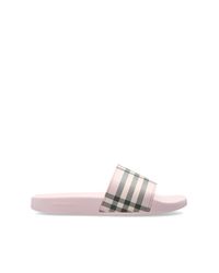 Burberry Pink Rubber Flip-Flops