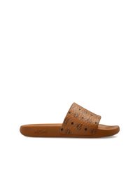 MCM Brown Monogram Sandals for men