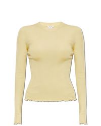 Alaïa Yellow Silk Top