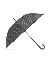 Moschino Gray Parasol With Monogram