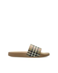 Burberry White Rubber Flip-Flops for men