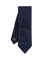 Givenchy Blue Silk Tie for men