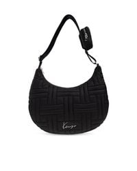 KENZO Black Quilted Bag With Logo
