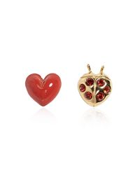Kate Spade Red Asymmetric Earrings