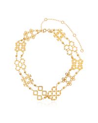 Tory Burch Metallic Choker With Pendants