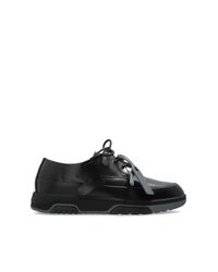 Off-White c/o Virgil Abloh Black Leather Shoes 'Derby Ooo' for men