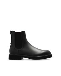 Ferragamo Black Chelsea Boots Cezanne for men