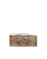 Bottega Veneta Brown Clutch Bag "Andiamo"