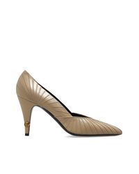 Versace Brown 'Gianni' Heeled Shoes