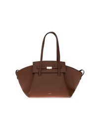 DeMellier London Brown Leather Bag 'Brooklyn S'