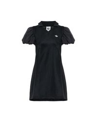 Adidas Originals Black Dress With Puff Sleeves