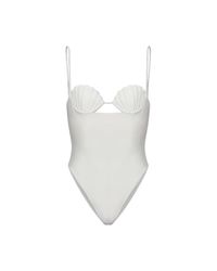 Oseree White One-Piece Swimsuit