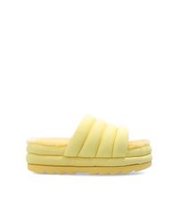 Ugg Yellow 'maxi' Platform Slides