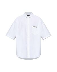 Balenciaga White Short-Sleeve Shirt for men