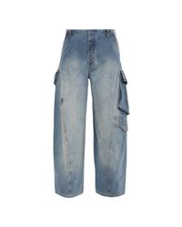 Alaïa Blue 'Cargo' Jeans